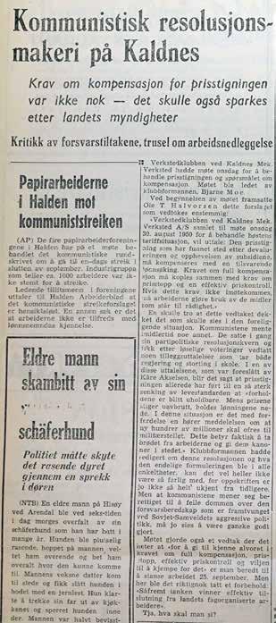 Myndighetene i Sovjetunionen brukte Radio Moskva for å oppfordre folk i Europa til å aksjonere mot Marshall-planen. Faksimile fra avisen Nybrott 20. januar 1948.