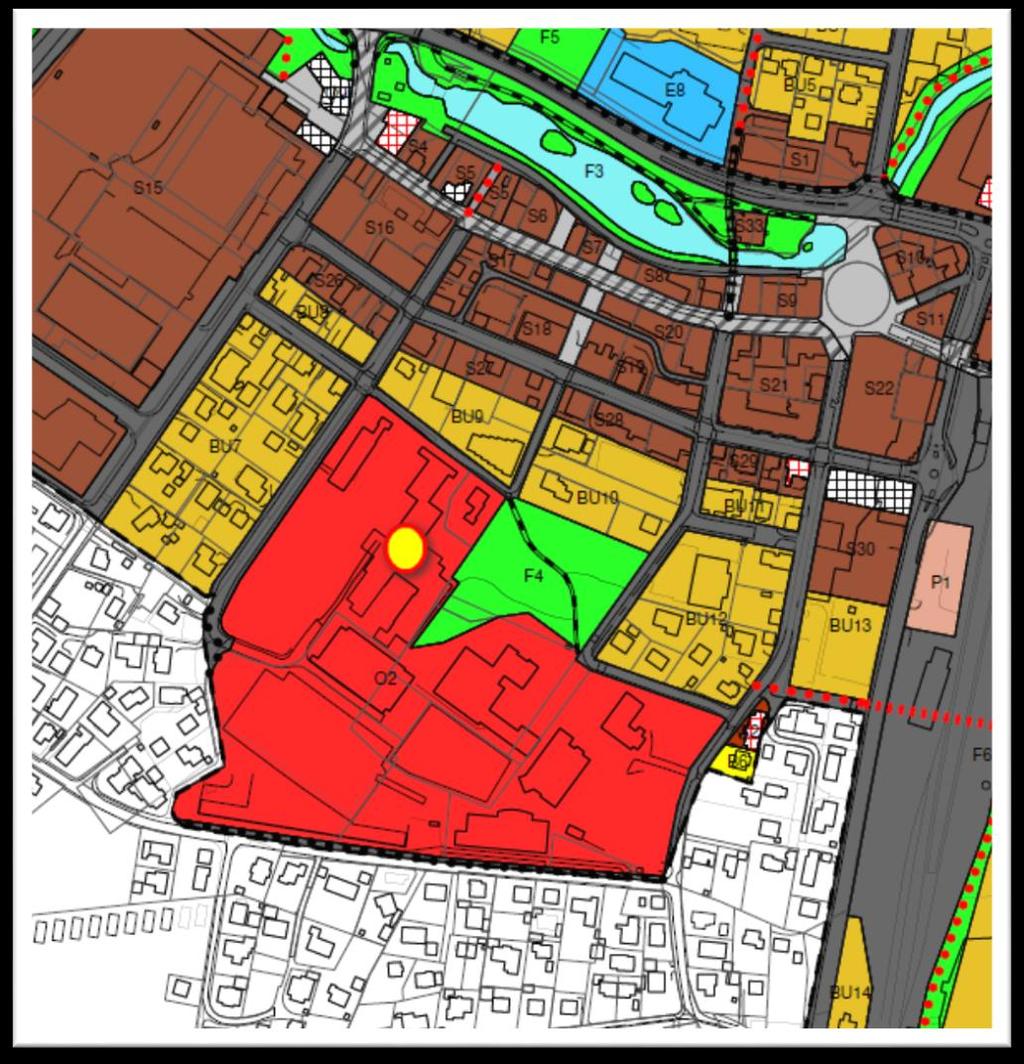 Områdeplan for skuleområde rundt Geitahodne - planbeskrivelse 11 I sentrumsplanen er det en del retningslinjer og bestemmelser relevante for dette planarbeidet.