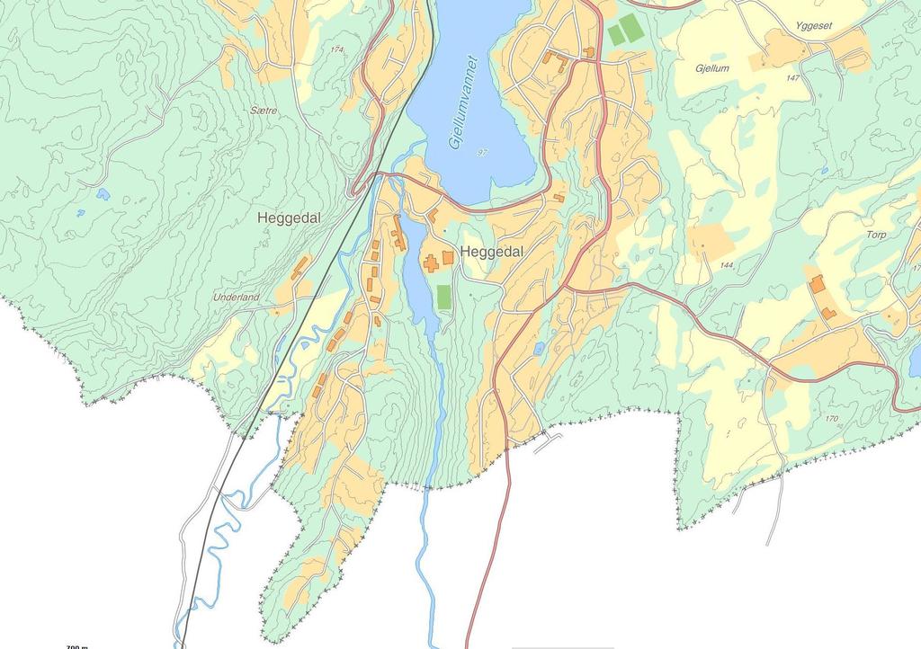 10 Heggedal 2020 ~2000 boliger ~6500 innbyggere Ny Heggedal skole Sentrumstomta 150 20