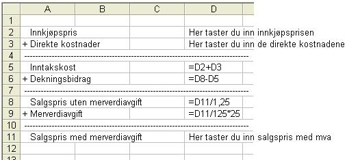 Hvis dekningsbidraget blir negativt, bør varen ikke forhandles. Hvis dekningsbidraget blir positivt, bør varen forhandles på én betingelse.