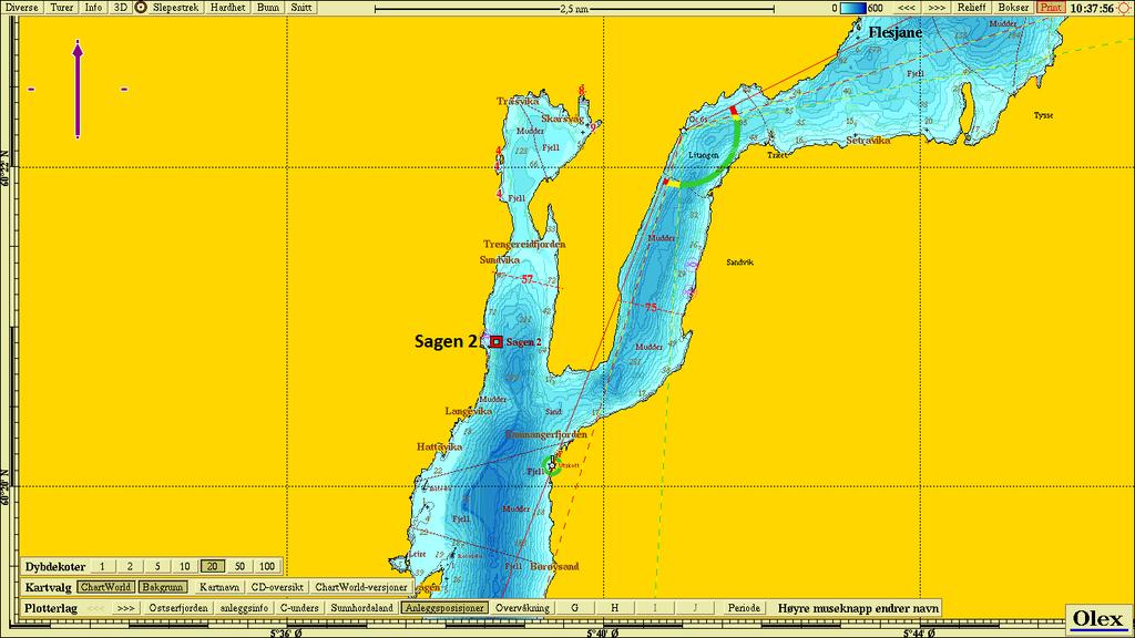 Vedlegg 3 Olex kart Figur 9. Oversiktskart over området. Lokaliteten merket med navn og rød firkant.