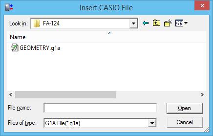 10. Installere et tillegg 4. Velg [Import] i lokalmenyen som vises. 5. Velg filen du skal installere, og velg [Open]. Filen vises i FA-124-vinduet. 6.