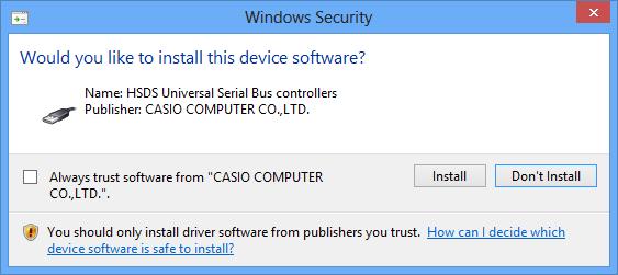 1. Installere programmet Installere k Installere FA-124 1. På din datamaskin, dobbeltklikk «CASIO FA-124» eller «CASIO FA-124.exe». 2.