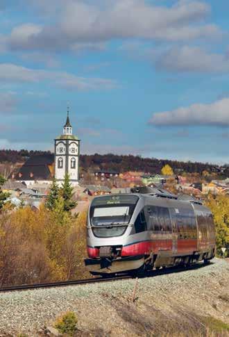 Gjør reisen til en del av opplevelsen. Ta toget!