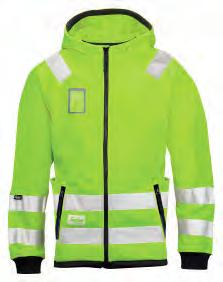 6600 5500 EN20471 PATENT INFO 8043 High Vis Microfleece jakke, Klasse 3 Varm, lett og synlig. Bli sett i denne godt synlige fleecejakken med hette, i mykt og hurtigtørkende microfleecemateriale.