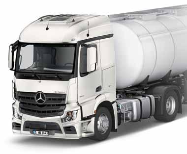 Motorer. I Actros Loader trekkvogner benyttes Euro VI-motorer i 7,7 l-klassen fra 235 kw (320 hk).