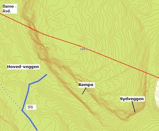 Herfra følg tursti skiltet Muserud i ca 200m. Ta av på sti til høyre markert med liten varde. Ca 10 min fra P-plass.