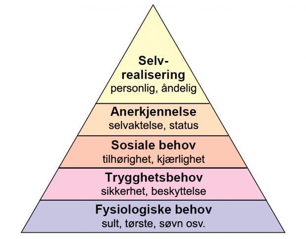 Grunnleggjande behov Befolkninga sine grunnleggjande behov I. Maslow sin behovspyramide (2 første trinn) (ref.