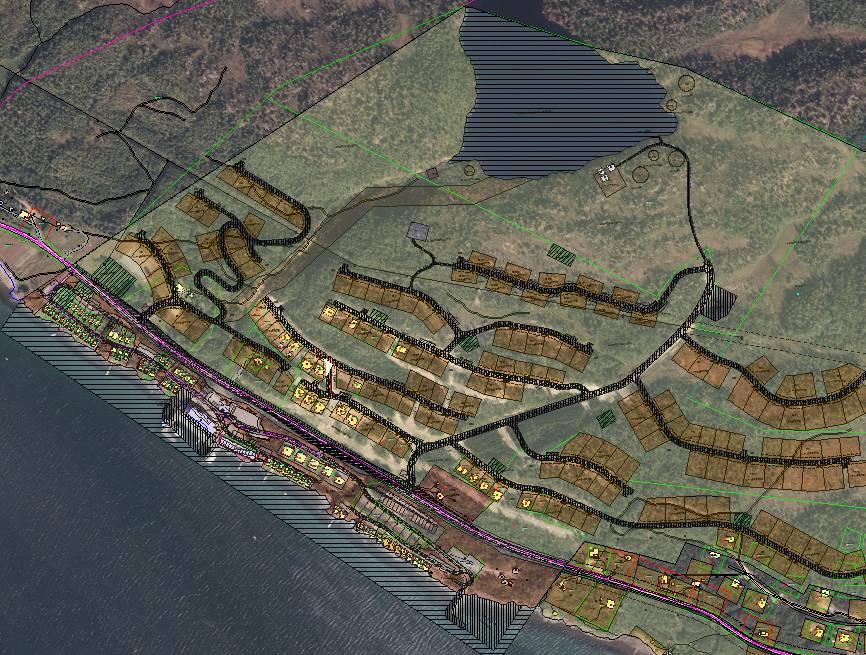 2 av 4 Søknaden Fig 2 Oversiktskart reguleringsplan Skutvik hyttefelt Fig 2 viser reguleringsplan Skutvik hyttefelt.