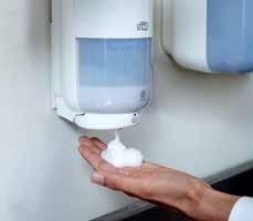 Toalettrom Tork Håndhygienesystemer En komplett serie med dispensere som harmonerer med resten av Torks toalettprodukter.