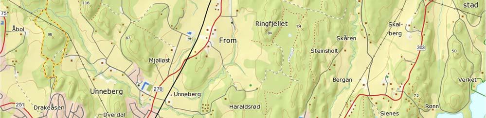 Befaringene omfatter normalt stasjon K, R, R1, R2 og R3. Plassering av disse stasjonene er vist på figur 13.