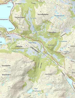 Løp nr. 17 Lyfjorden opp 8,5 km : 8,5 km Tirsdag 12. september kl 19.00 Lyfjorden opp START: Liten parkeringsplass midtveis i Lyfjorddalen (2 km nedover gammelvegen/sørskaret) nedover Lyfjorddalen.