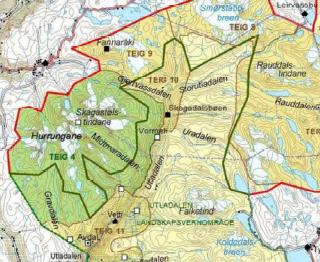 Eit høgfjellsøkosystem med eit eigenarta og variert naturmangfald, medrekna artar, bestandar, naturtypar og geologi - - - - Ålmenta skal ha høve til uforstyrra naturoppleving gjennom utøving av