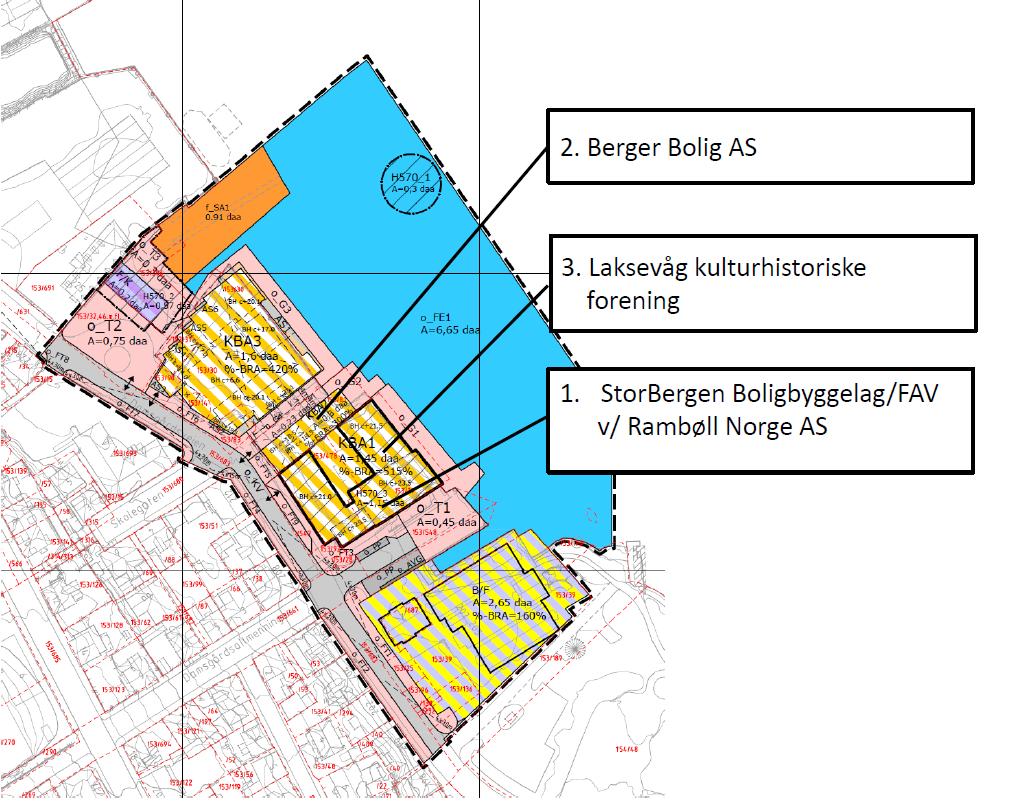 , Kirkebukten bolig- og næringsområde. Detal