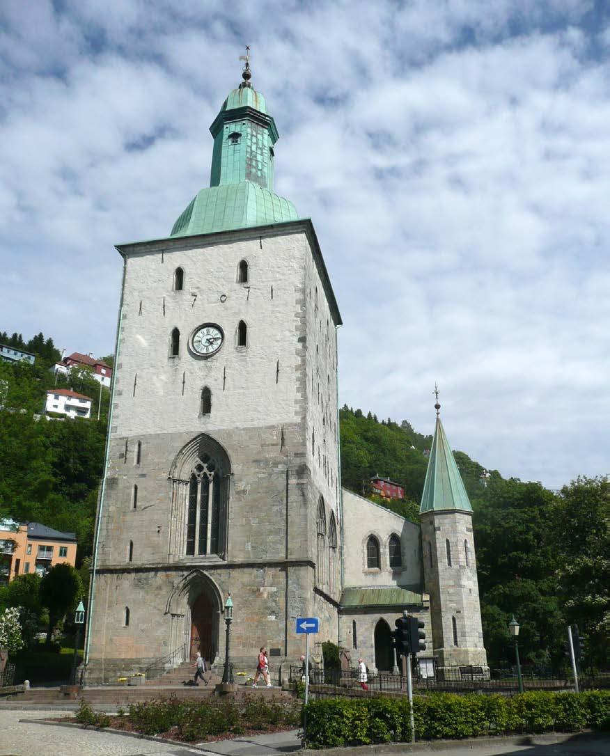 Fredete bygg i området / landemerker Korskirken