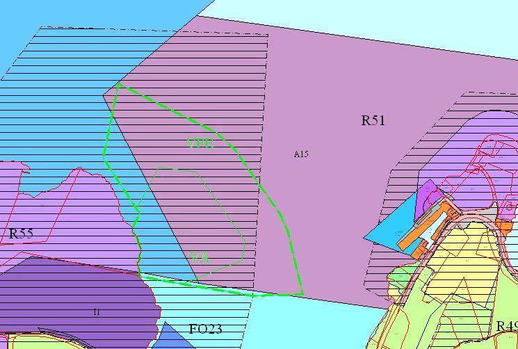 I gjeldande kommuneplan er det lagt inn eit stort akvakulturområde A15 med utgangspunkt i Hundsnes, som strekk seg nesten heilt bort mot Viganeset, medan ei +/- 100 m brei stripe langs land