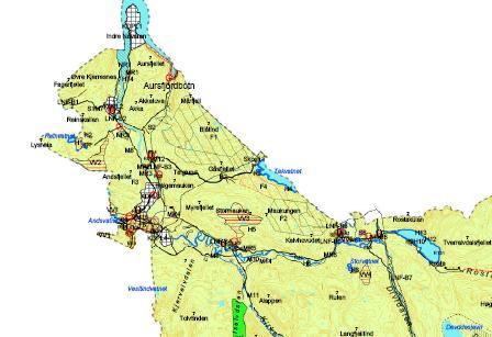 Figur 2-1Utsnitt av kommuneplanens arealdel, Målselv 2.3.2 Reguleringsplaner Reguleringsplan for manøverakse i Mauken-Blåtind ble vedtatt av kommunestyret i Målselv kommune 1. mars 2001.