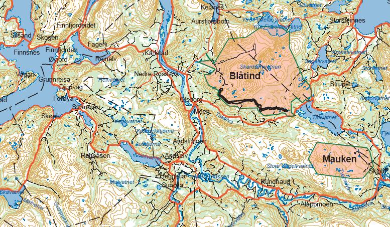 Figur 2-2 Reguleringsplan for del av manøveraksen (vist med svart) Forhåndsmelding om prosjektet ble gitt i rapport 1 fra FBT i juni 1989.