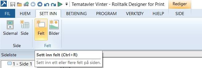 Legg til og endre tekst på bildet Legg til tekst ved å markere et bilde og trykke på mellomromstasten på tastaturet. En tekstboks kommer opp og du kan skrive inn ønsket tekst.