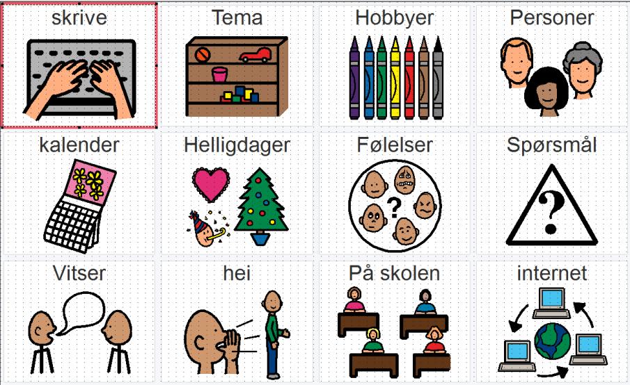 Dersom du skal ha ulik størrelse på feltene eller trenger å plassere feltene lengre fra hverandre velger du friside. Gå til Lag friside på side 47.