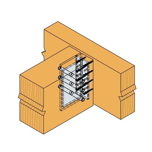 BTALU BJELKEBæRERE Mål [mm] Utspikring Characteristic capacity Vertical load [kn] Min.