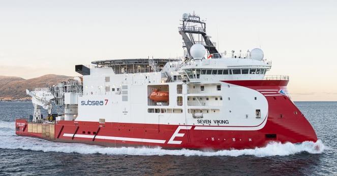Inspeksjons-, vedlikehold- og reparasjonsfartøy Seven Viking Isklasse Vinterklargjort