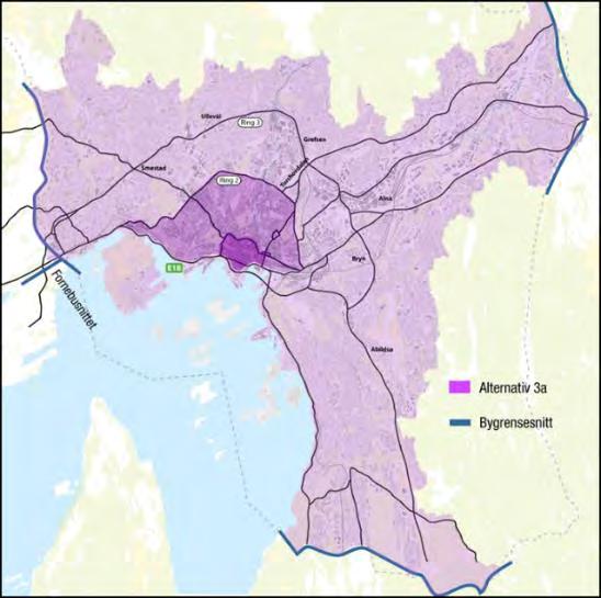 anbefaler å gå videre med dette alternativet 3a- Strekningsvis betaling - dyrere mot sentrum (Ring 2 og Ring 1) - Strekningsvis betaling med starttakst for alle turer innenfor Oslo - Skjerming av