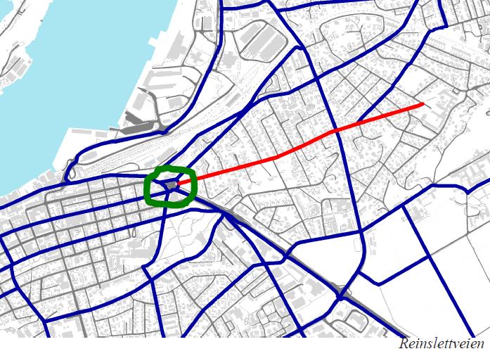 3 Side 23 - Gjennomgang prioriterte ruter REINSLETTVEIEN Statens vegvesen har gjennom reguleringsplanarbeidet for Nordstrandveien fått innspill om at framkommeligheten og trafikksikkerheten for