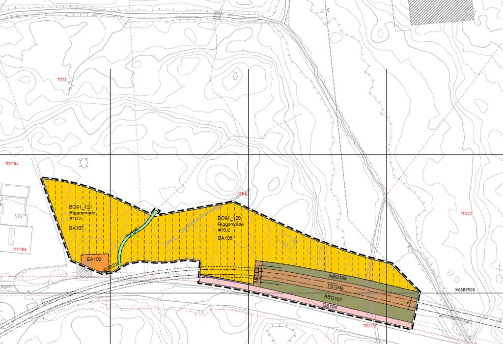 5.3.2 Reguleringsplan for bybanen Reguleringsplanen for bybanen grenser til planlagt