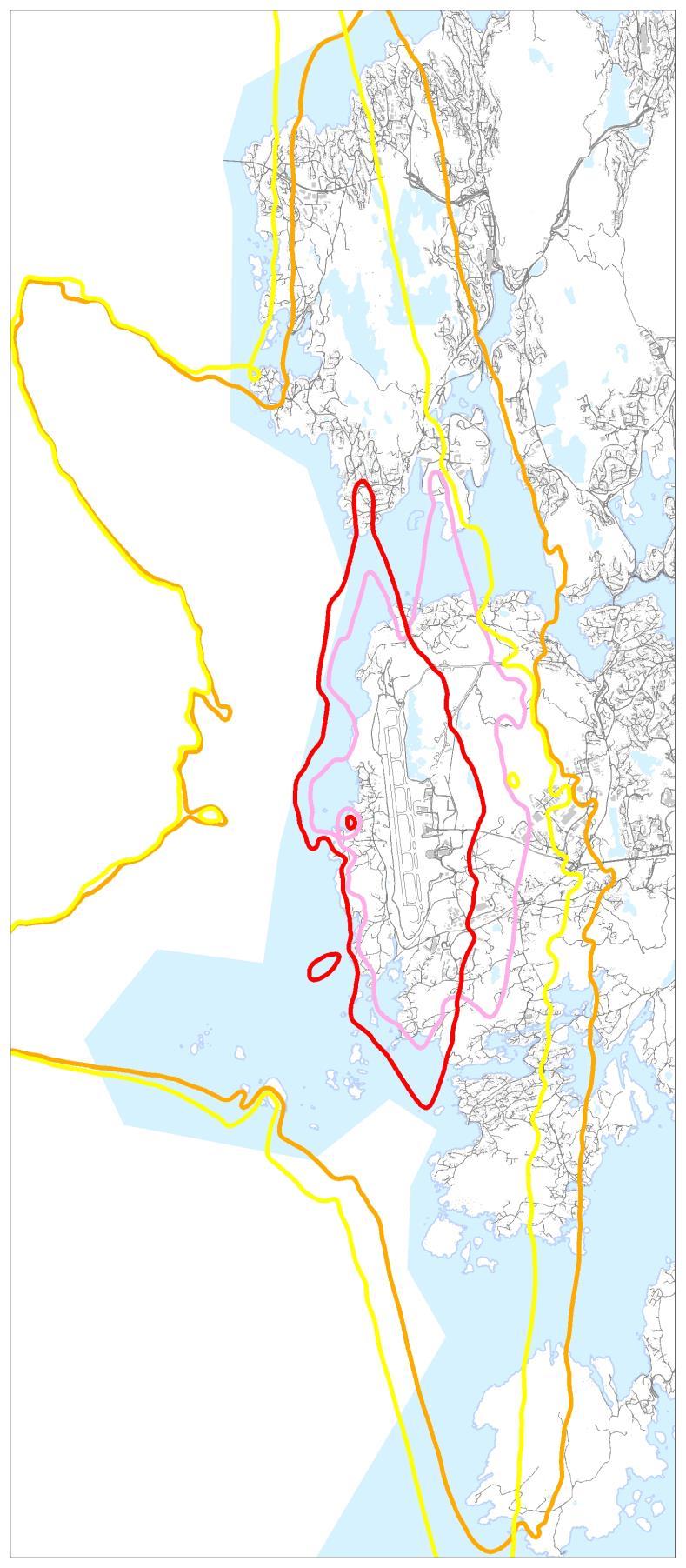 Støykartene er benyttet for å vurdere konsekvenser for temaene "Boligområder og nærmiljø", "Friluftsliv", "Flystøyplager (trivsel og livskvalitet)" og "Lokale virkninger".