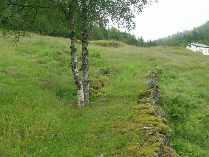 Landskapsregion 22, Midtre bygder på Vestlandet. Region 22.14, Jordbruksbygdene i Sunnfjord. Områdeskildring: Garden Fossen ligg i ei sørvendt liside i Erdalsdalen, ca. 300 moh.