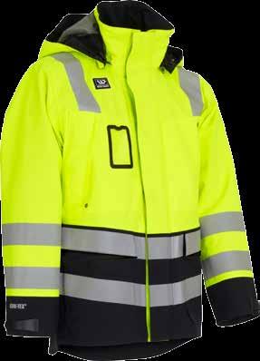 SYNLIGHET PREMIUM SYNLIGHET GORE-TEX JAKKE, KLASSE 3 96882-198 Vind- og vanntett, pustende tolags GORE-TEX - materiale.