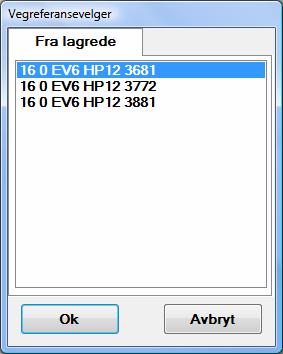 Håndbok i ELRAPP 64 8.6 Aktive kontroller Her vises den valgte funksjonskontrakt med tilhørende valgte kontroller[8.8.3] med informasjon om hvilke veger de skal kjøres på. 8.7 Objektsvising Her har man mulighet for å se hvilke objekter som finnes 500 meter i begge retninger fra din nåværende posisjon.