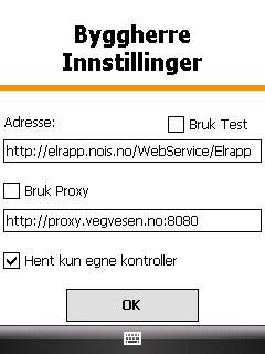 Håndbok i ELRAPP 83 for Gang og sykkelveg for å vise gang og sykkelvegreferanser. Hvis man kjører kontroller på gangveg, kan det være nyttig å skru av bilveger. 8.2.3 Byggherre Steg 1.