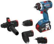 Bosch FlexiClick 12 V & 18 V 7 NYHET Bosch FlexiClick 5-i-1-system: Kompakt kraftplugg med 5-i-1-system Chuck forsats GSR 12 V-15 FC Professional FLEXICLICK SYSTEM 12 V & 10.