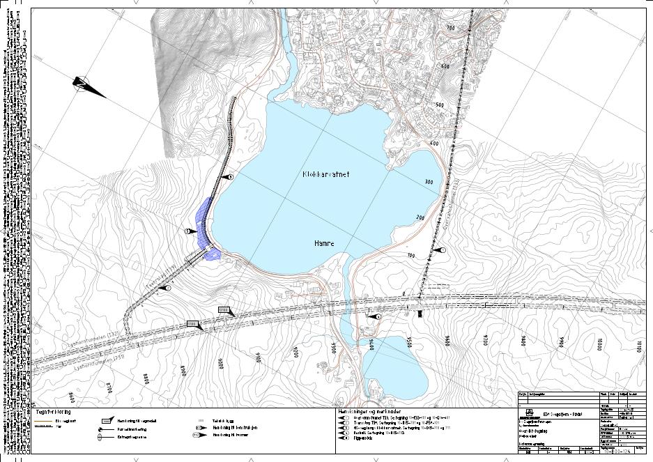 Tverrslag ved Hamre Vanntunnel Eksisterende Fv.