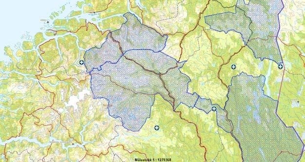 Sak 12/2017 Vurdering av lisensfelling av jerv og ulv i 2016/2017 Side 4 av 8 Figur 2. Hiuttak av jerv i Sør-Norge våren 2017.