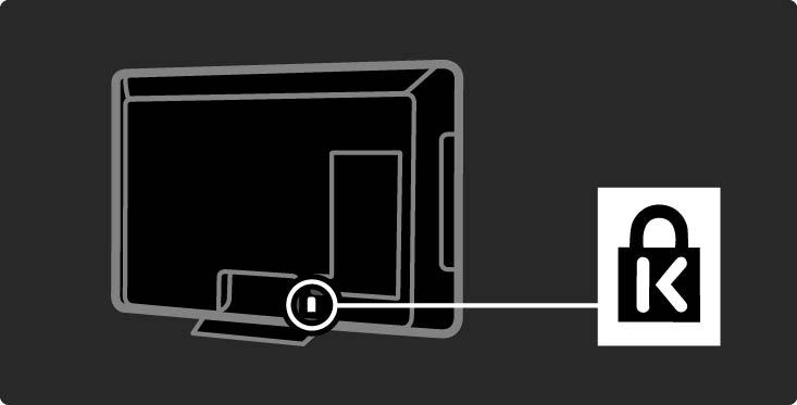 1.1.5 Sikkerhetsspor TVen er utstyrt med et Kensington-sikkerhetsspor