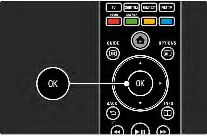 2.2.1 Kanaloversikt 1/5 Trykk på OK for å åpne kanaloversikten mens du ser på TV. Denne oversikten viser TV-kanalene og eventuelt radiostasjonene som er installert på TVen.