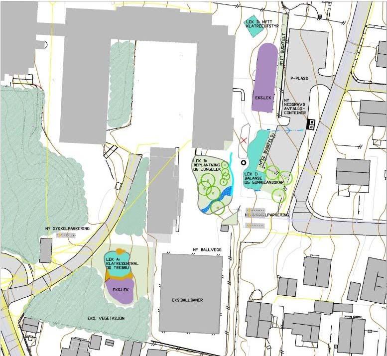 Vaulen skolegård Anleggskategori: Skolegård Rehabilitering av skolegård x Bygging Total kostnad: 2.100.000 Budsjett i år: : Rehabilitering av skolegård : Byggestart: 2015-16 4.