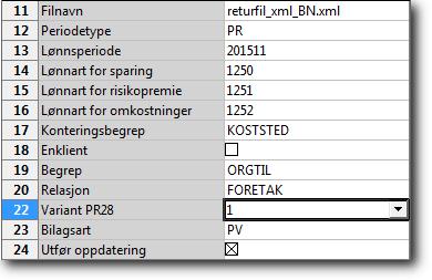 Du finner beløpene ved å åpne returfilen i Excel og hente opp Fødselsnummer eller Navn.