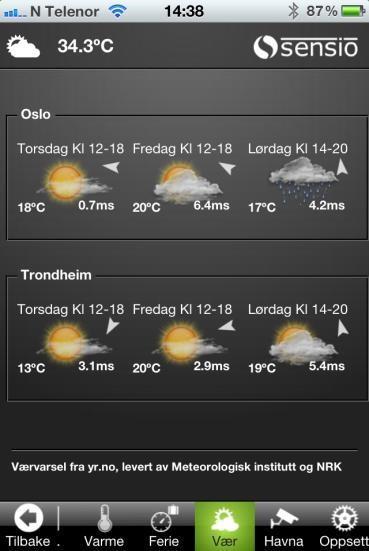 9.1.5 Tidsstyring varme hus Her finner du tidsinnstillingssiden for temperatursonene.