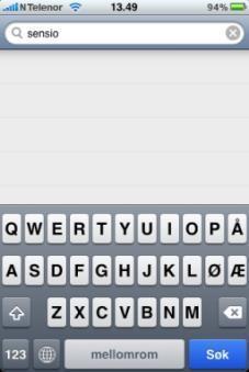 For å kunne styre Sensio-systemet fra en ipad, iphone eller en ipod Touch må du kjøpe en Sensio-applikasjon fra Apple App Store.