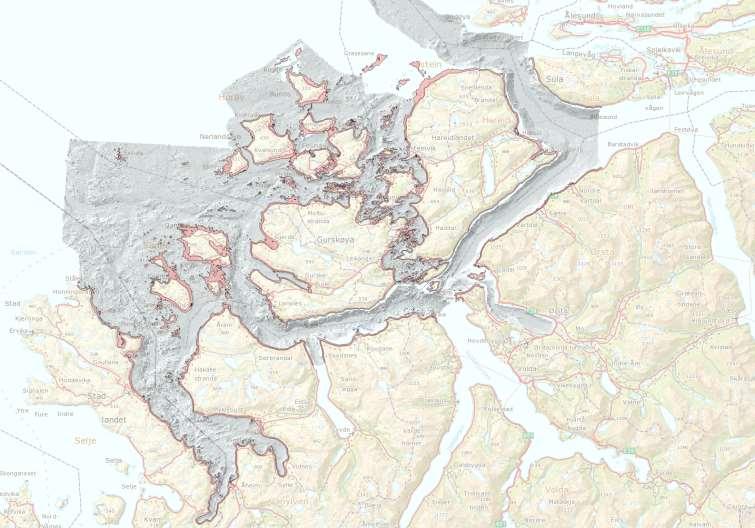 Laserskanning grunne sjøområder Samarbeid med KV Sjø 90 km 2 skal skannes med