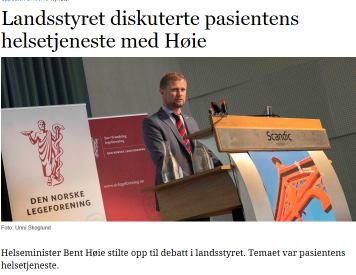 Mitt prosjekt som helse- og omsorgsminister er å skape pasientens helsetjeneste.