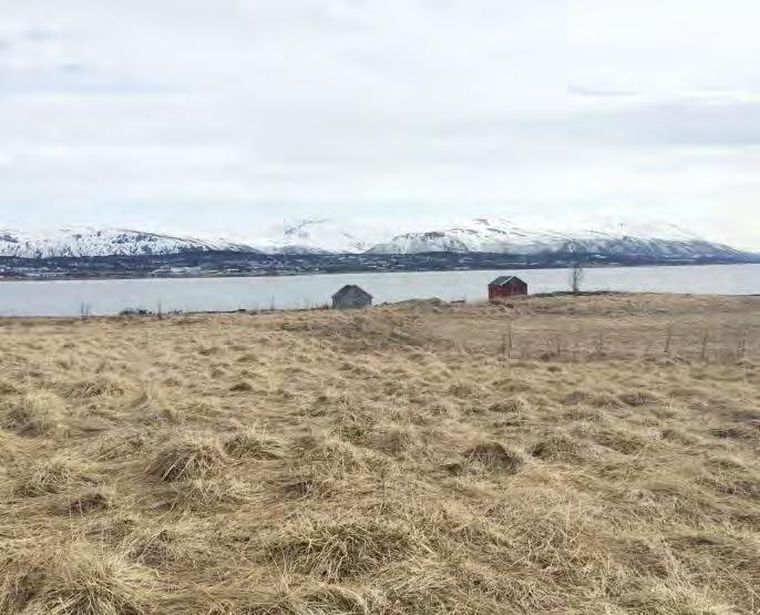 Figur 40 Selneset med utsikt mot Tromsøya og fastlandet Sårbarhet Landskapet oppleves på lang avstand som harmonisk visuelt sett, uten store eksponert landskapsinngrep.