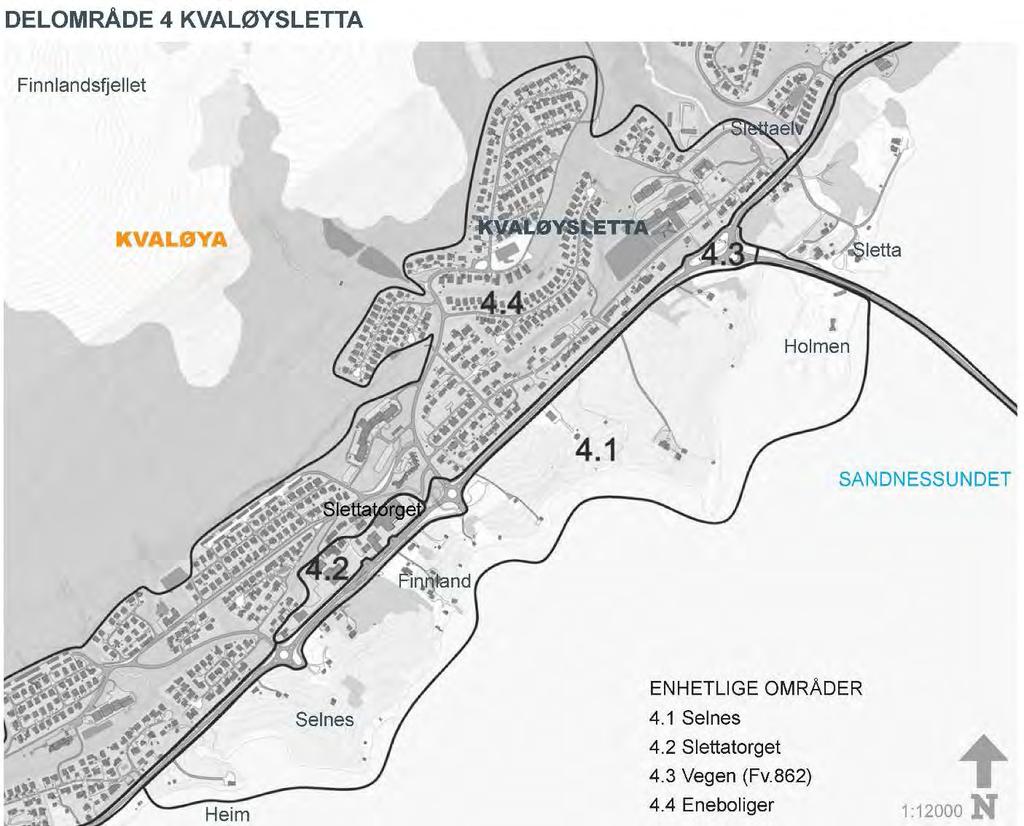 Enhetlige områder: 4.1 Selnes Området fra Holmen til Selnes inneholder både nedlagt og intakt kulturlandskap med intakt fjæresone mot fjorden.
