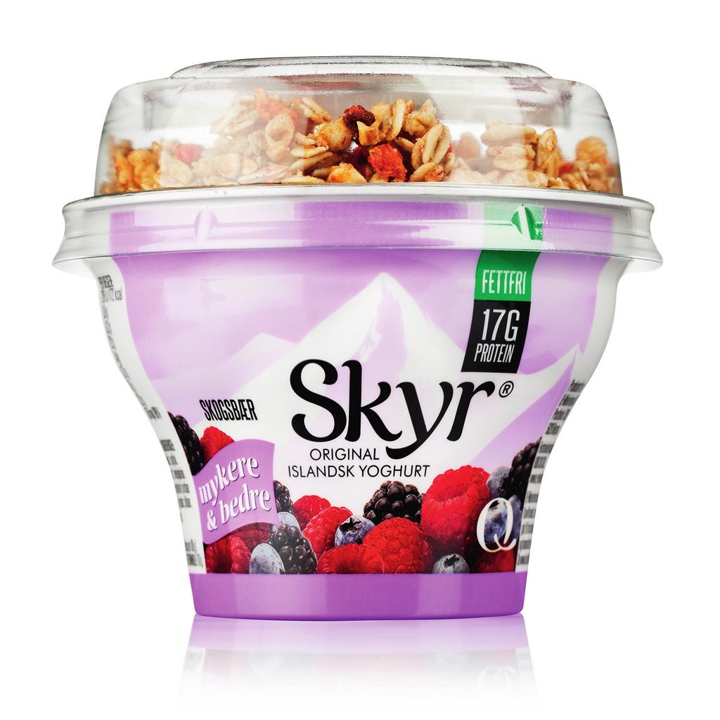 med en økning på hele 30% siste kvartal* Skyr leverer bedre på