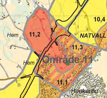 Figur 45 Prinsippskisse for senking av veglinjen ved Natvall For temaene naturressurser og naturmiljø er det ingen forskjeller mellom utbyggingsalternativet og de fire tunnelalternativene.