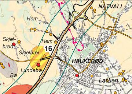 Figuren viser verdisettingen av kulturminnene innenfor miljø 16.